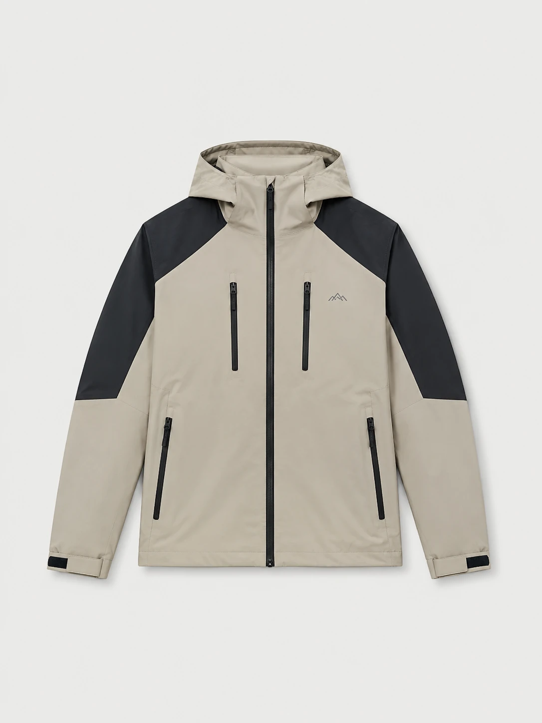 Beige jacket product photo queued for batch crop preview